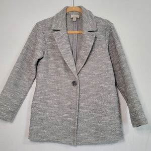 Loft One Button Knit Blazer